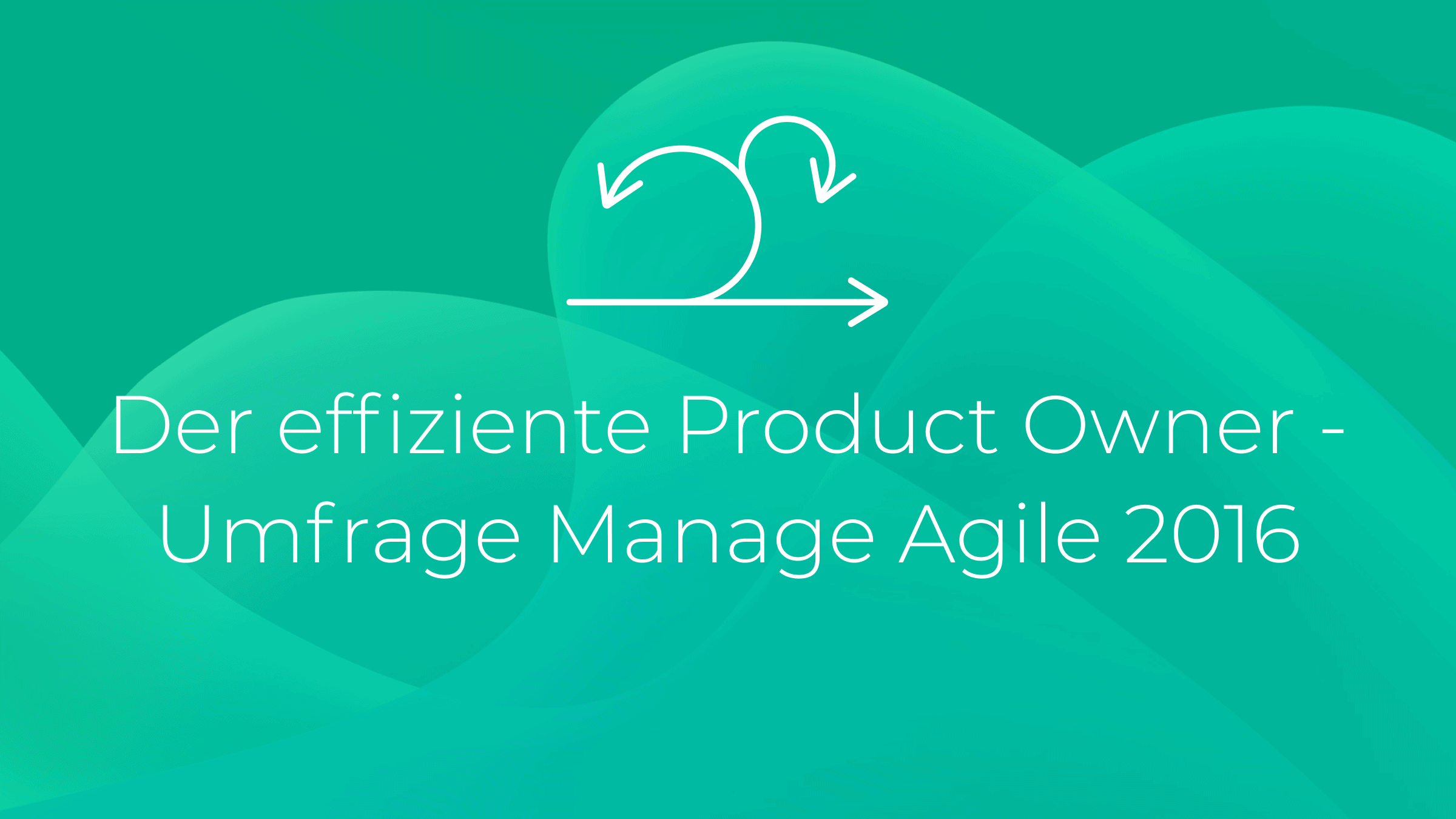 Der effiziente Product Owner - Umfrage Manage Agile 2016