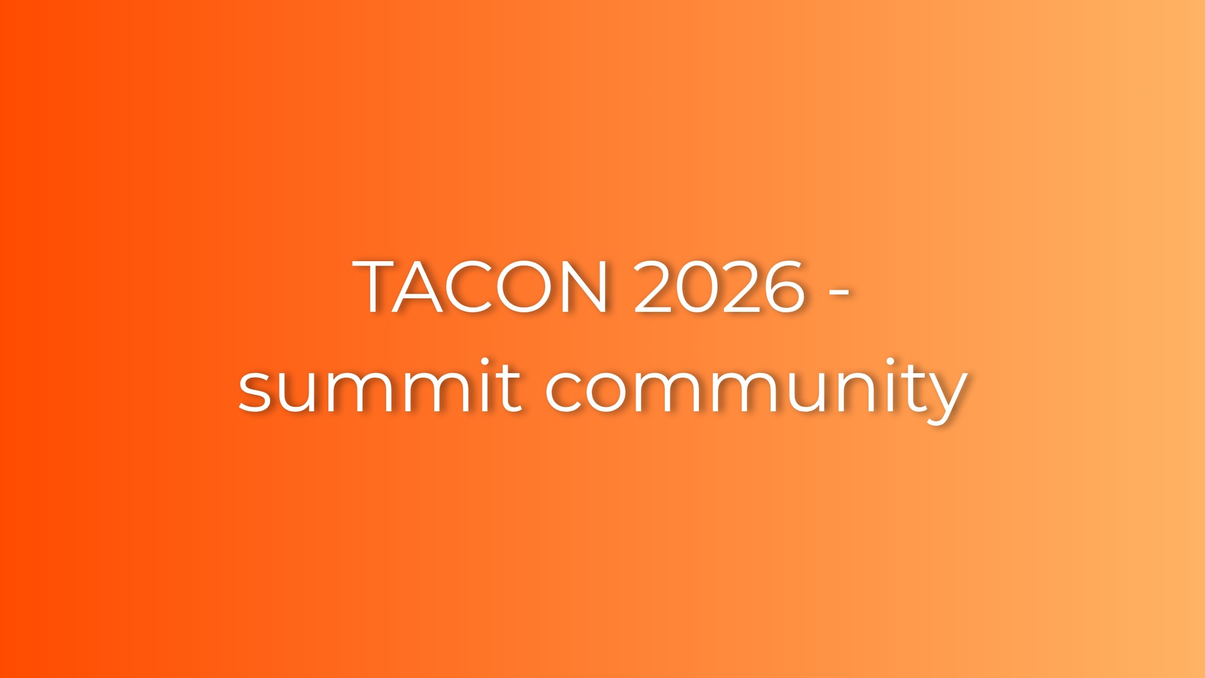 TACON 2026