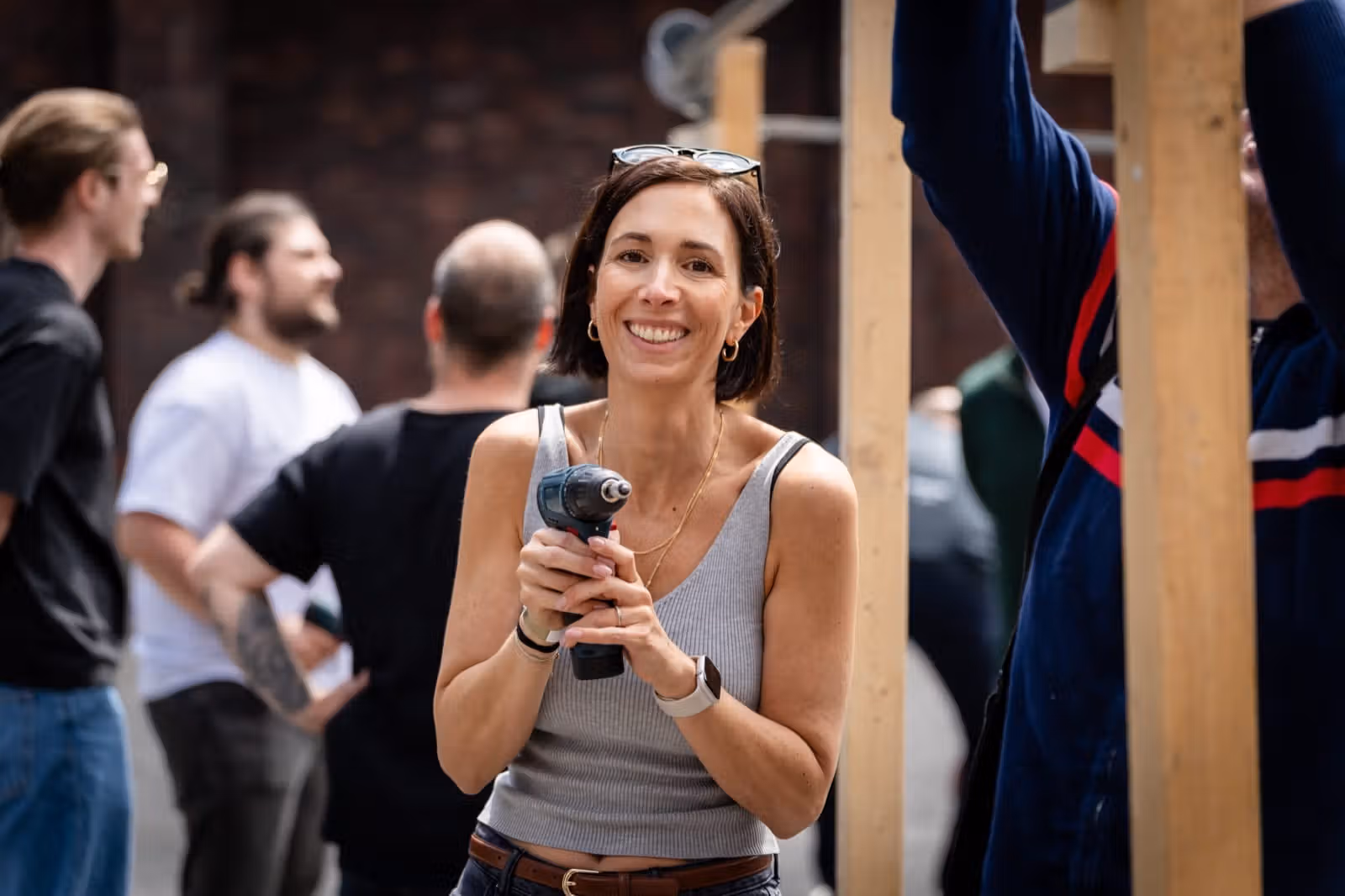 Saskia beim Conciso-Teamevent