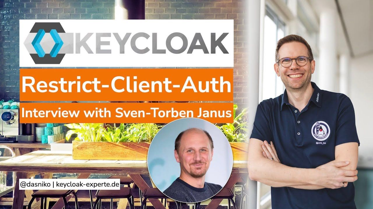 Videovorschau „Keycloak Restrict-Client-Auth — Interview with Sven-Torben Janus“ auf dem Kanal von Niko Köbler